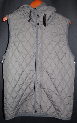 G-Star Raw Men’s Hitch Hooded Vest Knit Quilted Liner Gray Sz Large - Image 1 of 3