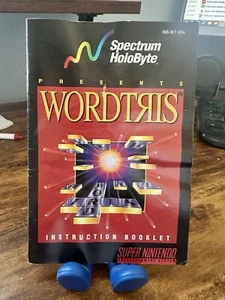 Wordtris Super Nintendo SNES instruction manual only - Picture 1 of 3