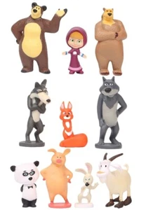 10pcs Mascha and the bear Action Figur Cartoon Charaktere Spaß Puppe Spielzeug - Bild 1 von 6