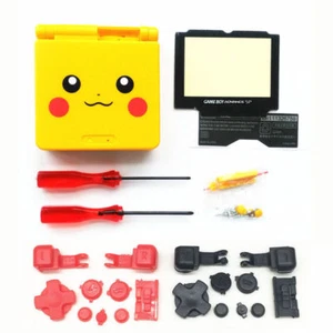 GBA SP Game Boy Advance SP Replacement Housing Shell Pikachu Yellow BUTTONS! - Picture 1 of 1