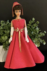 Vintage Barbie Doll Clone Holiday Gown Dress Clothing Hand Made Custom Set - Picture 1 of 24
