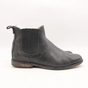 Frye Pippa Chelsea Boots Size 8.5 B Black Leather Ankle Signature Series bootie - Picture 1 of 13