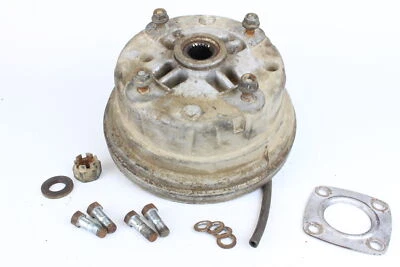 1987 Kawasaki Bayou 300 Right Rear Back Brake Drum Assembly 5123 - Image 1 of 4