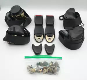 OEM 1995-1998 Porsche 911 993 Front & Back Seat Belt Set - Picture 1 of 12