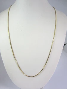 IMPRESIONANTE COLLAR ESTILO CADENA CAJA ORO AMARILLO 14K (17-3/4") 3.2G - Imagen 1 de 8