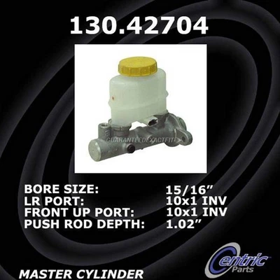 For Infiniti G20 Nissan Altima Centric Brake Master Cylinder TCP - Image 1 of 3