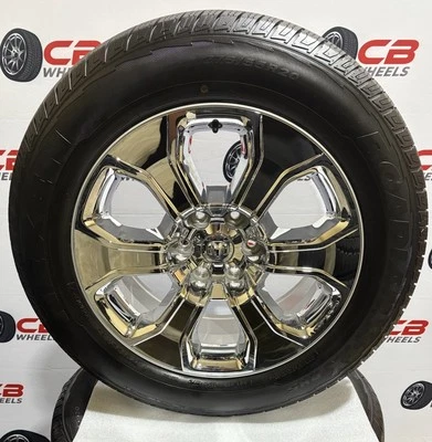 Ram 1500 20” OEM Chrome Clad Wheels And Tires - Image 1 of 4