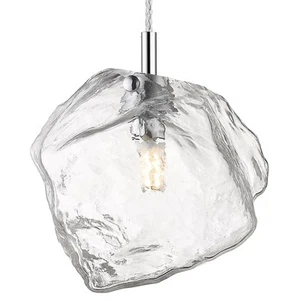 Access Lighting 63128LEDDLP Chrome/Clear Boulder 7"W Led Mini Pendant - 3000K - Picture 1 of 2