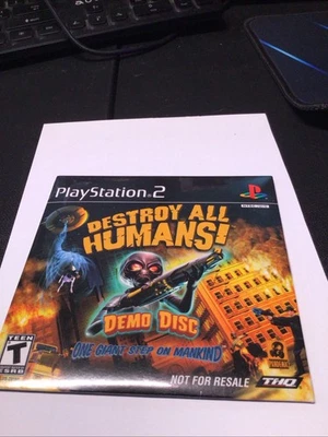 Sony PlayStation 2 PS2 Brand NEW SEALED DESTROY ALL HUMANS! 2005 DEMO DISC - Image 1 of 4