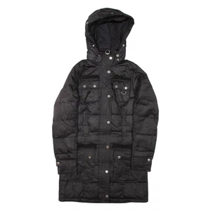 BARBOUR Womens Jacket Black Hooded UK 8 - Picture 1 of 6