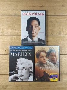 📀 Seven Pounds / Marilyn / The Shawshank Redemption (DVD) Drama Bundle - NEW  - Picture 1 of 10