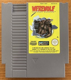 NES ~ WEREWOLF The Last Warrior ~ Nintendo NES-W8-AUS Game Cart Only Pal A