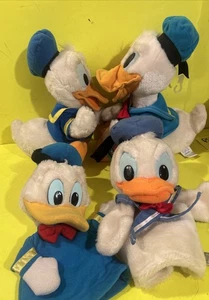 Vintage Donald Duck Plush Toy by Applause Stuffed Animal " Walt Disney Lot Of 4 - Picture 1 of 6