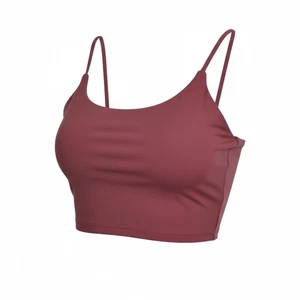 EUC Damen Mauve/Rost Farbe Sport BH Tank Top Integrierter Regal BH - Größe S/M - Bild 1 von 5