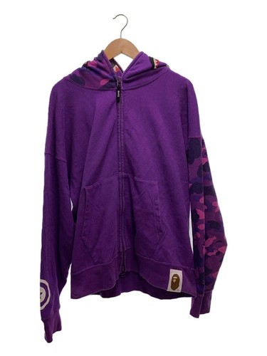 A BATHING APE (BAPE) Felpa con cappuccio A BATHING APE viola L usata