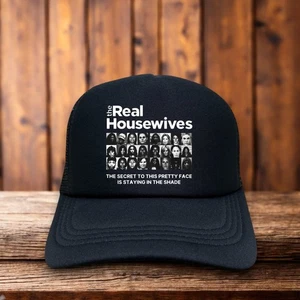 Cappello camionista unisex The Real Housewives nero di Beverly Hills reality TV meme - Foto 1 di 5