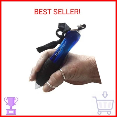 Pluma Thixotropic Super Big Fat para artritis (paquete de 5) tinta negra, cuerpo azul + 5 pulgadas Foto 1 de 2