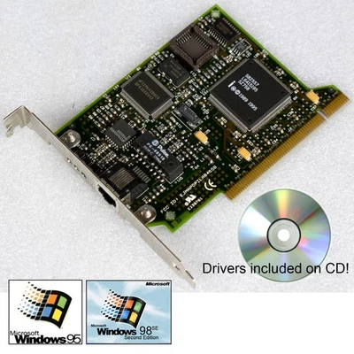 VINTAGE INTEL NETZWERKKARTE 10/100BASE-TX WIN 95 98 XP 7 10 PB352510-003 M1029 - Bild 1 von 4