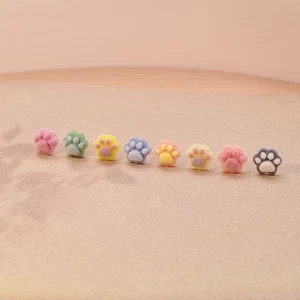Adorable Small Cat Paw Earrings Stylish Addition to Any Jewelry Collection - Picture 1 of 5