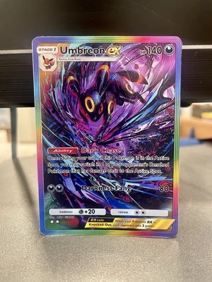 Fan Art Pokemon TCG Pocket Umbreon EX Holo SIR | Wisdom of Sea and Sky - Image 1 of 3