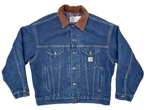 Chaqueta vaquera vintage Carhartt abotonada manta azteca forrada talla L ¡Rara! - Imagen 1 de 7