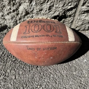 Vintage Oregon Ducks GAME Ball USED Wilson 1001 Football University 80s 90s - Picture 1 of 5