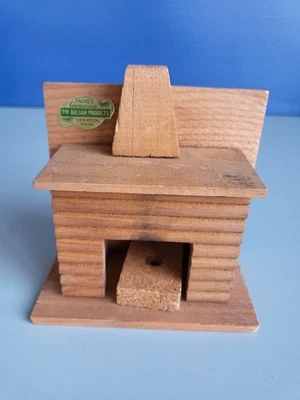 Quemador de incienso tipo cabina de troncos bálsamo de abeto pinturas Foto 1 de 4