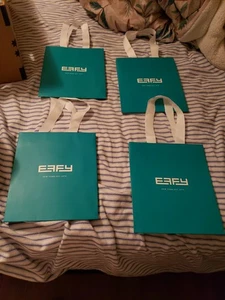 4 - Neu EFFY Geschenk Einkaufstasche türkis Band Griffe Posten - Bild 1 von 5