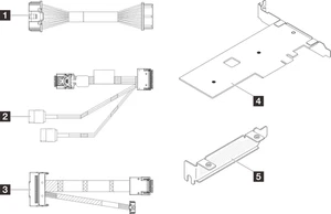 Lenovo ThinkSystem SR250 V3 / ST250 Series M.2 Cable Kit – 4Z57A88898, VAT Inc. - Picture 1 of 1