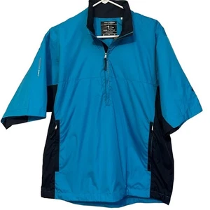 Page & Tuttle Men Free Swing 1/2 Zip Windproof Short Sleeve Pullover Medium NWT - Picture 1 of 10