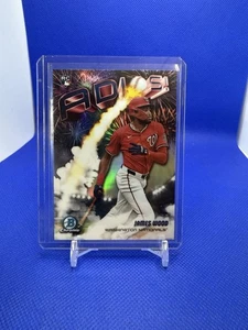 James Wood 2025 Bowman Chrome Adios Refractor Rookie RC #AD-4 Nationals - Picture 1 of 2