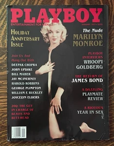 PLAYBOY MAGAZINE~ THE NUDE MARILYN MONROE~ JANUARY 1997 - Foto 1 di 6