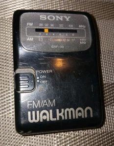 Vintage Walkman Sony SRF-39 FM/AM Radio Tested Working With Belt Clip - Picture 1 of 2