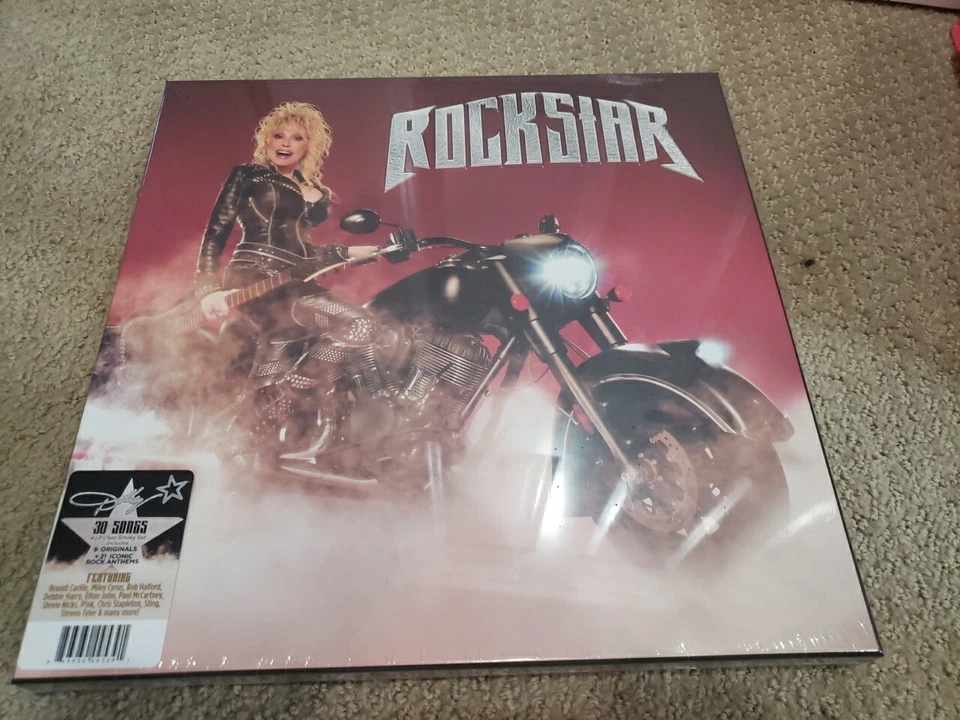 DOLLY PARTON ROCKSTAR BRAND NEW USA Clear Smokey Vinyl Sold Out Album 4 LP - Image 1 of 3