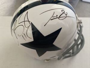 Cole Beasley & Terrance Williams Signed Dallas Cowboys Mini Helmet NFL
