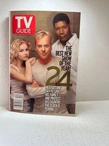 TV Guide 2001 Nov 3-9 Elisha Cuthbert Kiefer Sutherland Dennis Haysbert "24" - Imagen 1 de 4