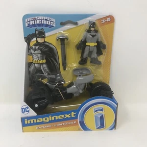 Imaginext DC Super Friends Batman & Batcycle Figur Neu in Verpackung - Bild 1 von 3