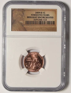 2009-D Formative Years Lincoln Cent NGC Brilliant Uncirculated #66-122 - Picture 1 of 2