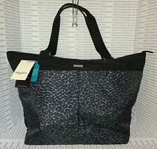 Baggallini Carry-All Travel Tote Bag Women's Black Cheetah