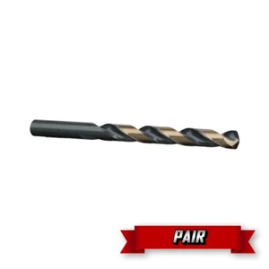 Drill America Drill Bit, Jobber Length, KFD Black & Gold, 𝟏𝟕/𝟔𝟒" {Pair} - Picture 1 of 1