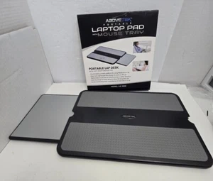 AboveTEK Portable Laptop Lap Desk Retractable Left Right Mouse Pad Tray - Afbeelding 1 van 9