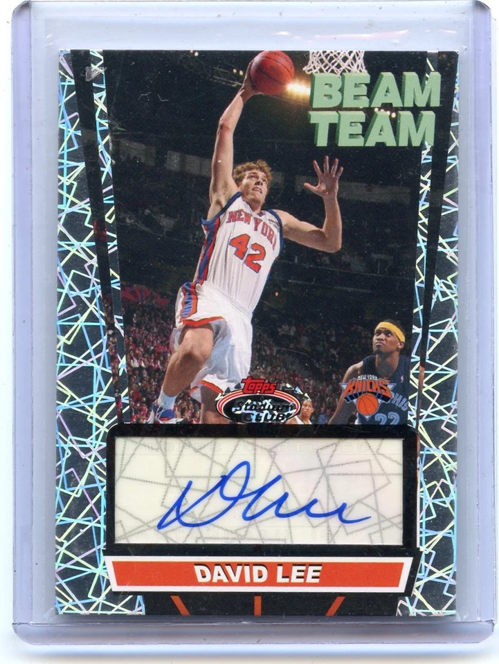 2007-08 TOPPS 体育场俱乐部 #BTA-DL David Lee "BEAM TEAM" 亲笔签名 Knicks 021315 — 第 1/1 张图片