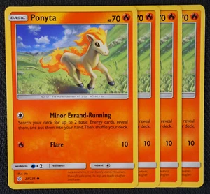 Pokemon Cards 4x Ponyta 23/236 Playset Cosmic Eclipse NM/M - Picture 1 of 1