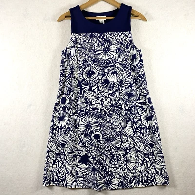 Jude Connally Womens Molly Shift Dress Sz S Navy Floral Athletic Travel Preppy - image 1 of 4