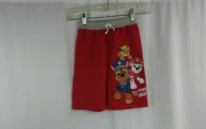 Nickelodeon Shorts Drawstring Tie. Novelty Red Gray Boys Sz 6 - Picture 1 of 10