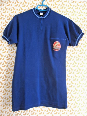 Maillot Cycliste vintage Peugeot Cycles Acrylique laine vintage 70'S jersey - M - Photo 1/4