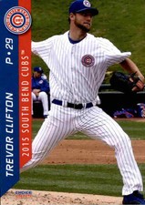 2015 South Bend Cubs Choice #11 Trevor Clifton Maryville Tennessee Baseball Card