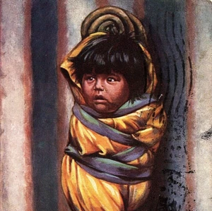 c.1908 Walapai Native American Baby Papoose Arizona Tuck's Oilette Postcard - Picture 1 of 3