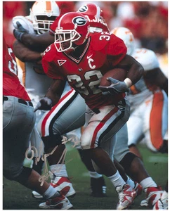 Musa Smith Autographed Georgia Bulldogs 8x10 photo 2003 Sugar Bowl MVP - Picture 1 of 1
