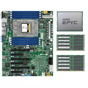 AMD EPYC 7551P CPU 32 Cores + Supermicro H11SSL-i Motherboard +8x 32GB 2133P RAM - Picture 1 of 6